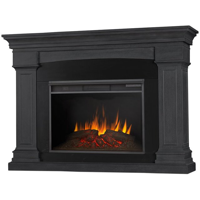 Real Flame Deland Grand Foyer Électrique Gris
