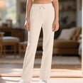 thumbnail image 4 of Baby Girl Pants Sweatpants Girls Trendy Drawstring Jogger Lightweight 3-13 Years, 4 of 7