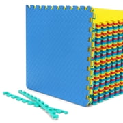 Costway 48 Tiles 1/2" Puzzle Floor Exercise Mat Interlocking Anti-slip EVA Foam Gym