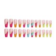thumbnail image 2 of ruzhgo Length Coffin Fake Nail Scratch Resistant Press-on Fingernails Removable Trimble Nail Tip Adjustable Manicure Stickers Girls Type 1 Type 1, 2 of 6