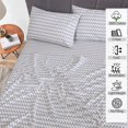 thumbnail image 2 of Ruvanti 100% Cotton Sheets - Crispy Cooling Percale Sheets For Full Size Bed, Breathable & Durable Full Sheet Set, 16 Inches Deep Pocket Bed Sheets, Chevron, 4 Pieces, 2 of 5