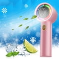 thumbnail image 1 of Portable Handheld Fan, Powerful Hand Held Mini Fan, New High-speed Refrigeration Fan Handheld USB Brushless Intelligent Digital Display 100 Mini Portable Fan, 1 of 5