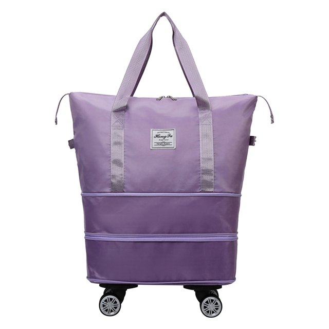 Grand Sac de Sport, Sac de Sport de Voyage Sac de Voyage à Roue Universelle, Grand Sac de Voyage Pliable Imperméable Sac à Main Sac à Main Sac de Sport de Voyage Sac de Voyage Multifonction pour Dames