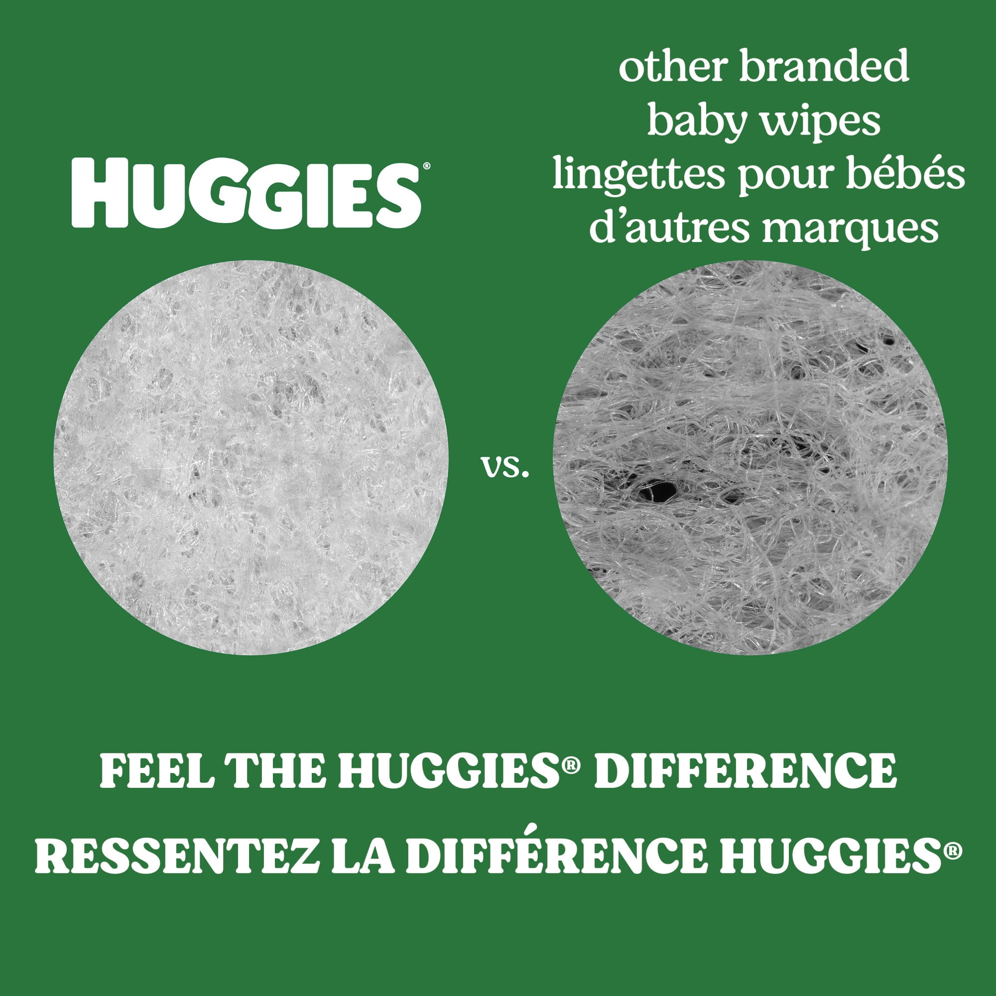 Lingettes pour bébés Huggies Natural Care XL pour peau sensible, NON PARFUMÉES, total de 588 lingettes