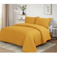 thumbnail image 3 of Swift Home Ultra Soft Solid Duvet Cover Set, King, Mustard, 3 of 4