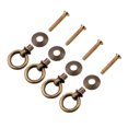 thumbnail image 1 of Pull Ring Cabinet Pull Door Pull 4pcs/pack Mini Simple Vintage Pull Rings Cosmetic Case Jewelry Box Attachment Handle Bronze, 1 of 8