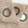thumbnail image 4 of Curtainking Rideaux Boho Rideaux en Lin pour Salon Rideaux de Fenêtre 52x63 Pouces Rideaux à Oeillets à Rayures Géométriques 2 Panneaux Taupe, 4 of 6