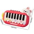thumbnail image 2 of SIYTUAU Mini Piano Toy For Toddlers Multifunctional Educational Keyboard With Lights Music 3 Instrument Modes Portable Early Learning Plastic Instrument Red Red, 2 of 5