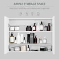 thumbnail image 4 of HOMCOM Wall Mount Medicine Cabinet with Mirror Adjustable Shelf 2 Doors, 4 of 10
