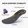 thumbnail image 4 of FitVille Chaussures de Randonnée Extra Larges pour Hommes avec Soutien de la Voûte Plantaire, Confort, Chaussures d'Extérieur pour Hommes, 4 of 6
