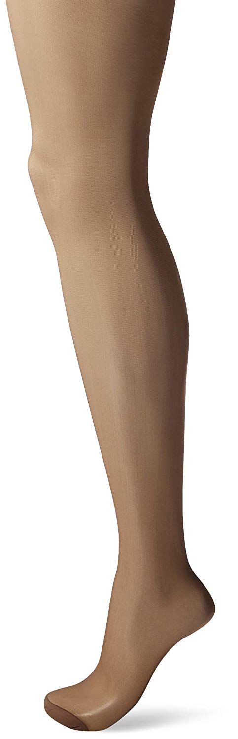 Hanes Womens Silk Reflections Silky Sheer Control Top Reinforced Toe 6-Pack, AB