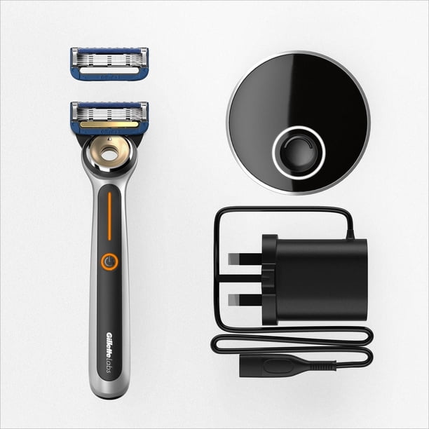GilletteLabs Heated Razor Starter Kit - 1 Handle, 2 Blade Refills