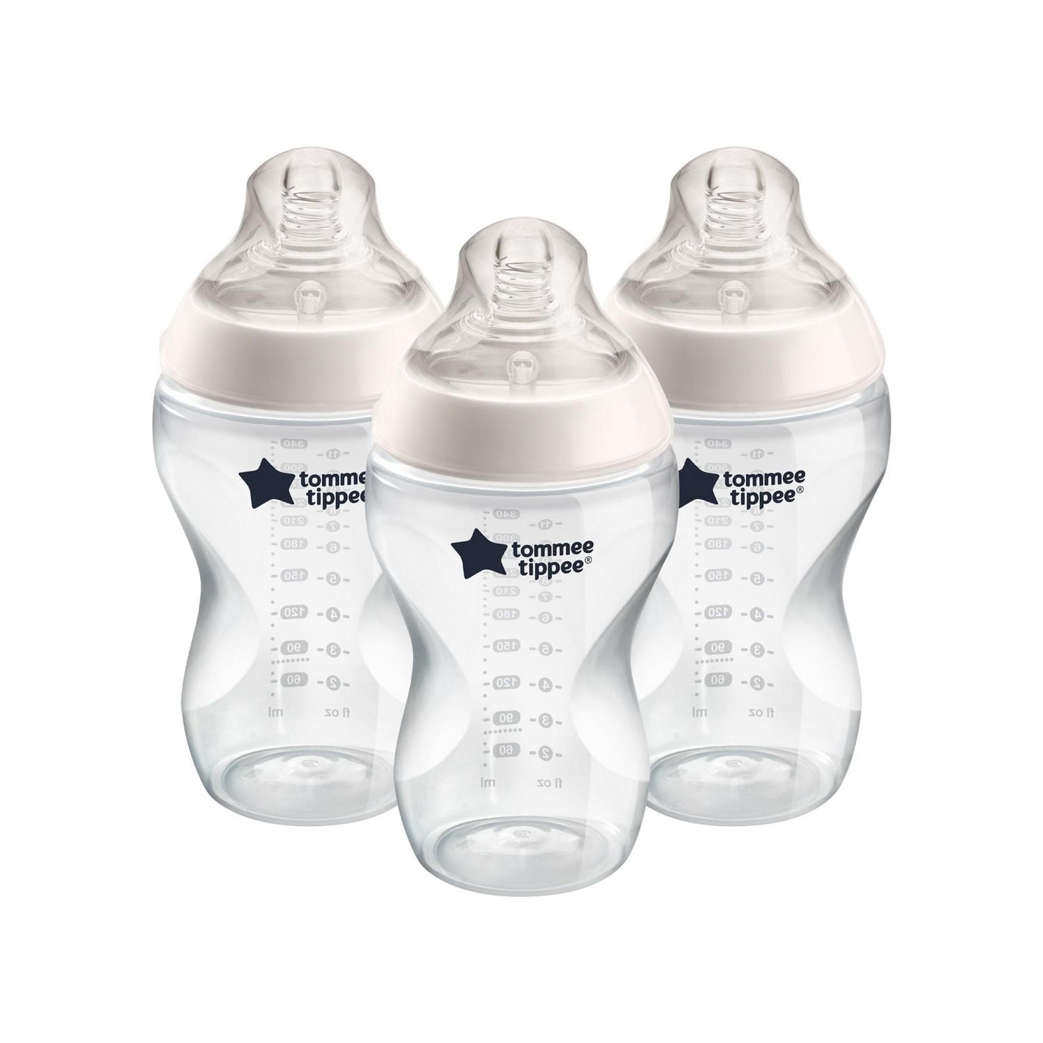 Tommee Tippee Closer to Nature Added Cereal Baby Bottle, 3x11oz Bottles