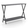 thumbnail image 1 of Console Table 33.5" – Narrow Entryway Table with Metal Frame, Sofa Table for Behind Couch, Hallway or Living Room Accent Display, 1 of 7