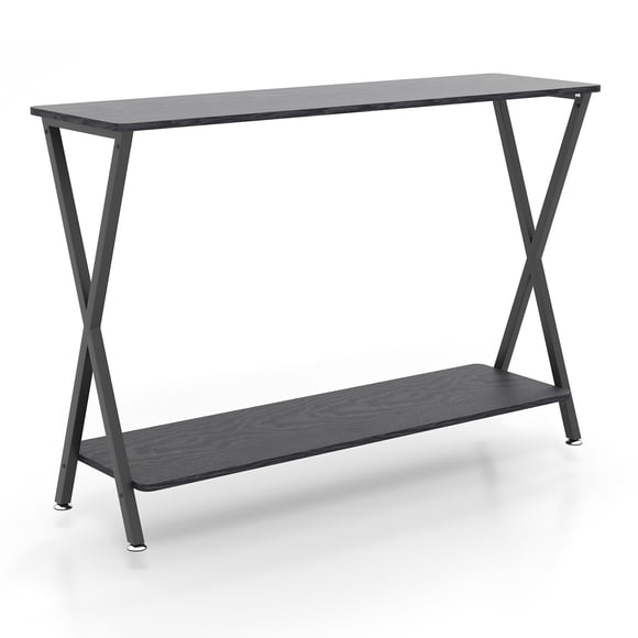 Console Table 33.5" – Narrow Entryway Table with Metal Frame, Sofa Table for Behind Couch, Hallway or Living Room Accent Display