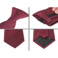 thumbnail image 3 of EIGTHTAIL Cravate pour Hommes Fermeture Éclair Cravate Réglable pour Décontracté Formel Bleu Marine -5, 3 of 4