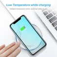 thumbnail image 3 of Wireless Charger Fast Charging Safe Anti-skid QI Efficient Wireless Charging Pad for Mobile Phone, 3 of 10