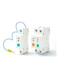 thumbnail image 1 of With Metering Smart Circuit Breaker 1P 2P 63A DIN Rail For Smart Home Wireless Remote Control Switch By APP ,Safety First, 1 of 5
