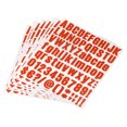thumbnail image 1 of Uxcell 1 inch Self Adhesive Waterproof Vinyl Letter Number Sticker Set, 8 Sheet Red, 1 of 6