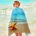 thumbnail image 2 of Sandproof Beach Blanket Lightweight Microfiber Beach Towel Super Lightweight Colorful Bath Towel Sandproof Beach Blanket Multi-Purpose Towel for Travel Swimming Pool 30X60 Inch, 2 of 4
