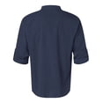 thumbnail image 4 of 2025 Men Shirts Mens Spring Loose Stand Mens Romper Jumpsuit Collar Solid Color Pocket Shirt Mens Long, 4 of 5