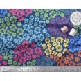 thumbnail image 2 of Soimoi Georgette Viscose Fabric Artistic Flower Print Sewing Fabric Yard 42 Inch Wide, 2 of 3