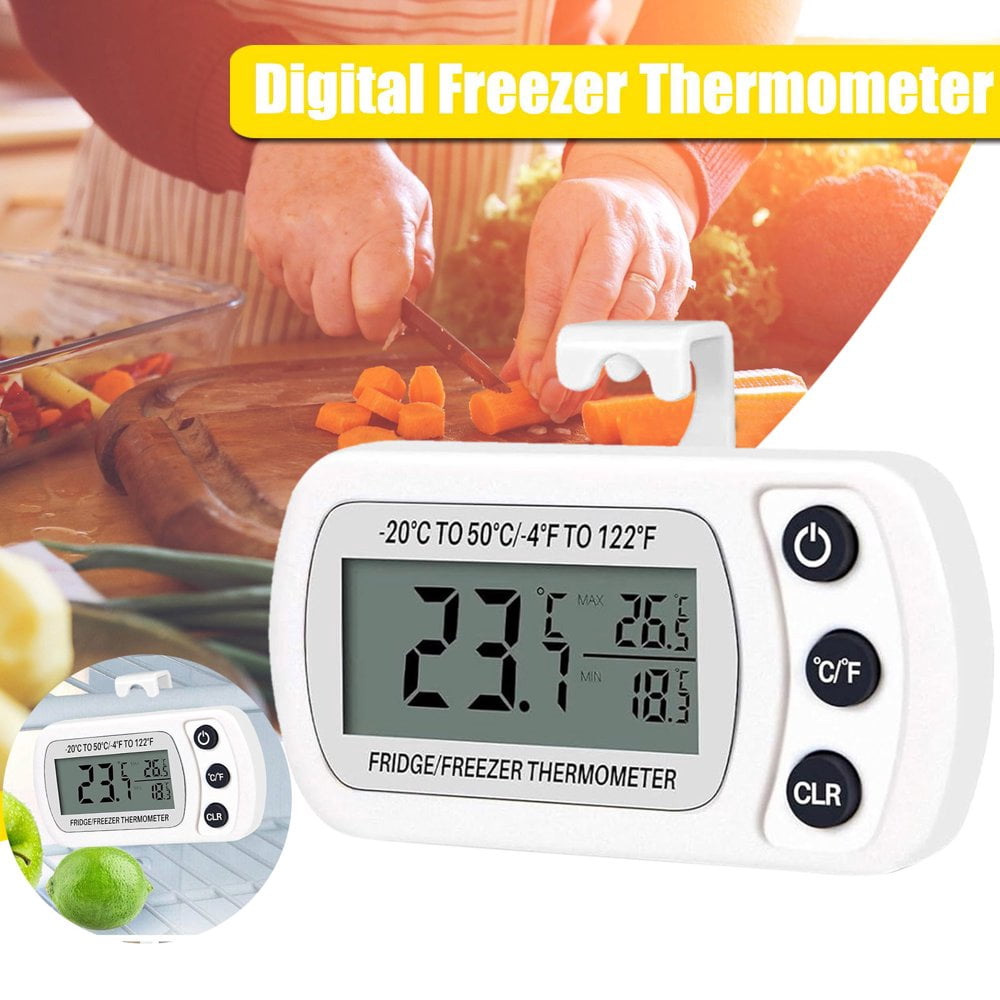 Estbridge Fridge Digital Fridge Mini Freezer With Large LCD Display Temperature 20 °C To 50 °C With Hook & Max/Min Function