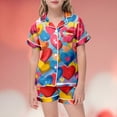 thumbnail image 2 of WEAIXIMIUNG Ensemble de Pyjama Deux Pièces à Manches Courtes Imprimé pour Enfants Saint-Valentin 10-11 Ans, 2 of 4
