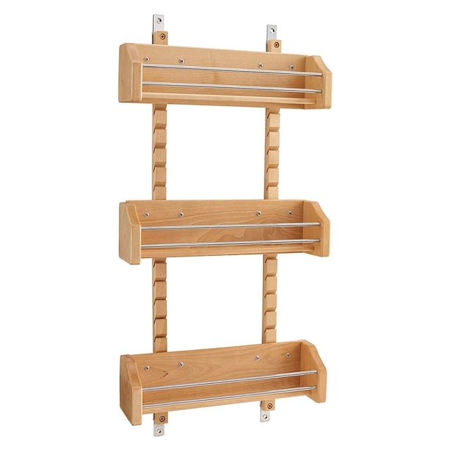Rev-A-Shelf Étagère à Épices Moyenne Réglable à 3 Tablettes pour Armoire et Porte, 4ASR-18