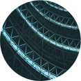 thumbnail image 1 of Ahgly Company Tapis d'Intérieur Lavable en Machine Carré Noir Nuit Transitionnel, 3 Pieds Carré, 1 of 7