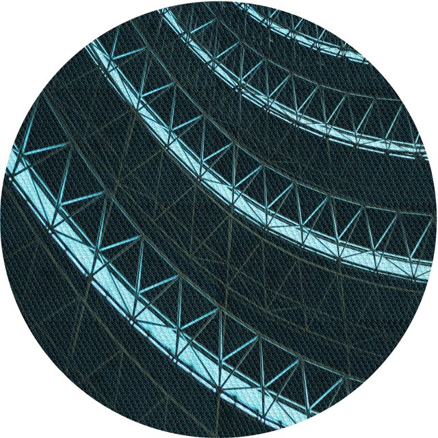 Ahgly Company Tapis d'Intérieur Lavable en Machine Carré Noir Nuit Transitionnel, 3 Pieds Carré