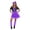 Purple, variant on Party Skirt With Waist Pack Neon For Club Outfit Rave Festival Wear Two Piece Outfits Women'S Skirt Suit Red Xxxl