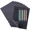 thumbnail image 3 of 100 Sheets Carbon Transfer Paper and Tracing Paper with 5 Pieces Embossing Styluses Tools,Black Carbon Paper for Tracing on Wood Fabric Tattoo Stencil Carbon Copy Paper Accessory, 3 of 9