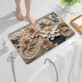 thumbnail image 2 of kyusrd Home Office Decor Specials!Diatomite Three-dimensional Flower Floor Mat Bathroom Non-slip Mat Quickdrying Soft Foot Mat Washable Foot Mat, 2 of 6