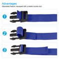 thumbnail image 4 of Unique Bargains 2m Adjustable with Quick Release Buckle Luggage Straps, Blue 2 Pack, 4 of 5