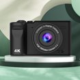 thumbnail image 3 of Lksixu Mini Digital Camera.4-inch 1080P Front And Rear Camera 8x Digital Zoom Capables Of Photos Recording Videos Photography Student Camera With Bracket digital cameras Electronics for Home Office, 3 of 8