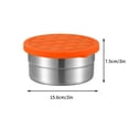 thumbnail image 2 of Aqestyerly Contenants à Collation en Acier Inoxydable avec Couvercle Étanche Boîte de Rangement Bento Réutilisable pour Aliments Boîte à Lunch Portable pour Enfants et Adultes HWRETIE, 2 of 2