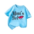thumbnail image 3 of PMVFHDE Hauts Décontractés pour Fille Robe T-Shirt pour Filles T-Shirts Chemises pour Fille Grande Taille T-Shirts Mignons pour Fille T-Shirt Graphique Mignon pour Fille Col Rond Manches Courtes T-Shirt d'Été Décontracté Bleu, 7-8 Ans, 3 of 5