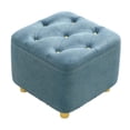 thumbnail image 2 of Tabouret Carré Antidérapant Tabouret Confortable pour Entrée Maison Appartement Bleu, 2 of 9