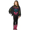 thumbnail image 1 of Poncho Squelette Arc-en-Ciel pour Fille, 1 of 2