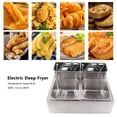 thumbnail image 4 of Machine à Friture Double, Friteuse Électrique 12 L 1,7 kW Prise US 110 V en Acier Inoxydable pour Restaurants, 4 of 8