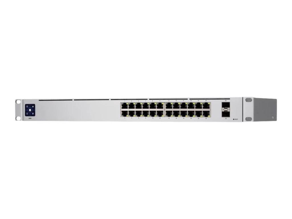 Ubiquiti UniFi Switch USW-24 - Switch - managed - 24 x 10/100/1000 + 2 x Gigabit SFP - desktop, rack-mountable