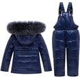 thumbnail image 2 of Kids Winter Puffer Jacket and Snow Pants 2-Piece Snowsuit Skisuit Set, 2 of 7