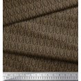 thumbnail image 3 of Soimoi Brown Polyester Crepe Fabric Wild Animal Skin Small Print Fabric by Yard 52 Inch Wide, 3 of 3