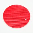 thumbnail image 3 of Rubber Non-Slip Heat Resistant Mat Colorful Non-Slip Pad Round Coaster Cushion Placemat Pot Holder Table Silicone Mat, 3 of 4