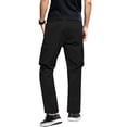 thumbnail image 3 of hoksml Mens Cargo Pants Relaxed Fit Casual Solid Color Elastic Waist Drawstring Multi Pockets Full Length Pants Sweatpants Jogger Work Trousers Summer Clearance, 3 of 8