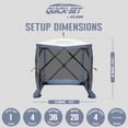 thumbnail image 2 of CLAM Quick-Set Traveler 6 x 6 Foot Portable 4 Sided Canopy Shelter, Blue, 2 of 9
