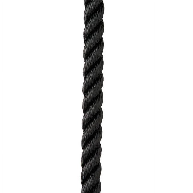 New England Ropes C6054-20-00015 0.62 in. x 15 ft. Premium Nylon 3 Strand Dock Line - Black