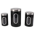 thumbnail image 1 of 3 Piece Canisters Sets For The Kitchen, Kitchen Jars With See Window, Airtight Coffee Container Tea Organizer & Sugar Canister, Kitchen Canisters Kitchen Decor, 1 of 8