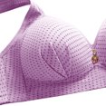thumbnail image 4 of DPTALR Woman's Embroidered Glossy Comfortable Breathable Bra Underwear No Rims, 4 of 8